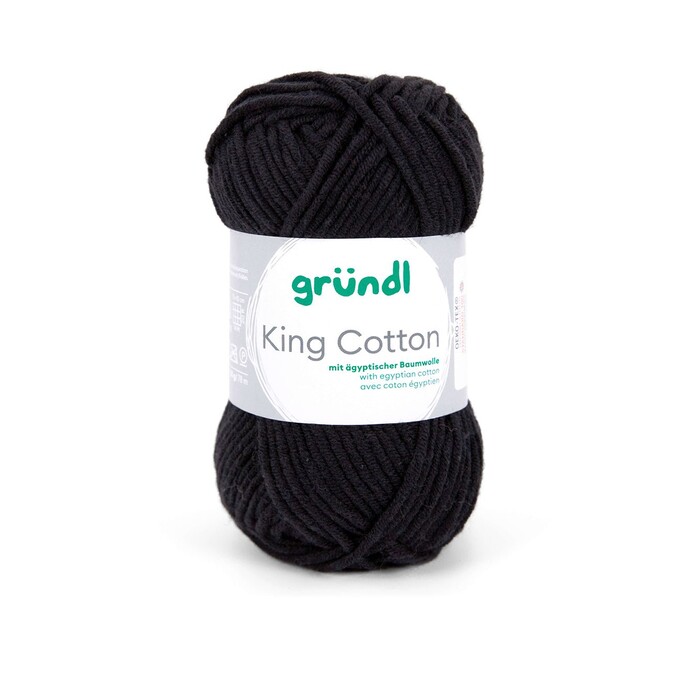GRÜNDL Garn King Cotton 50g schwarz
