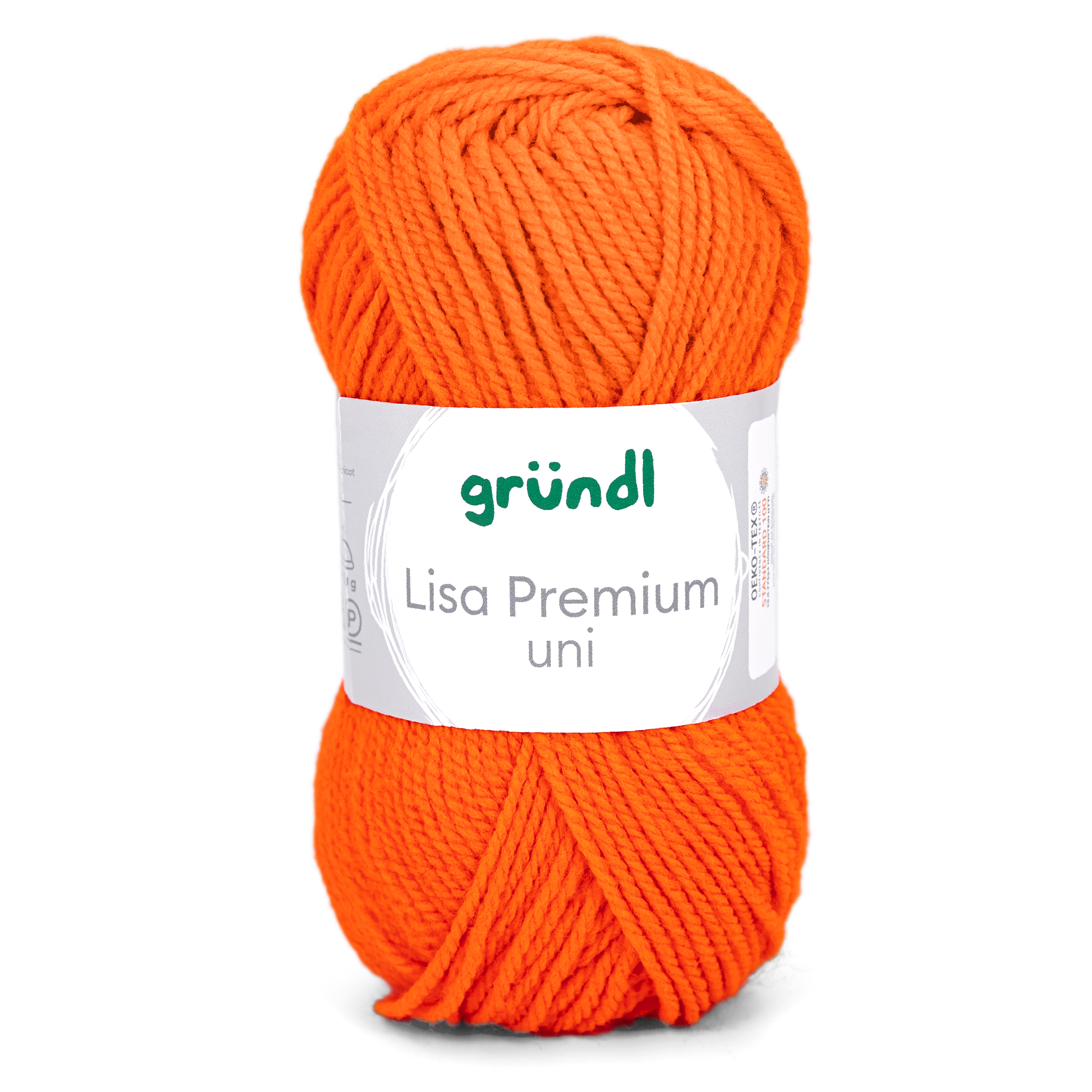 GRÜNDL Garn Lisa Uni 50g neonorange