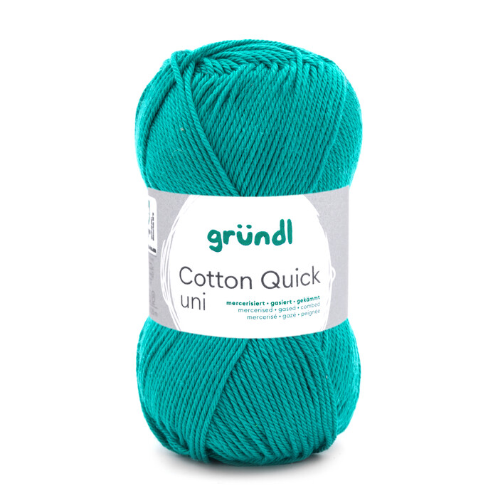 GRÜNDL Strickgarn Cotton Quick 50g smaragdgrün