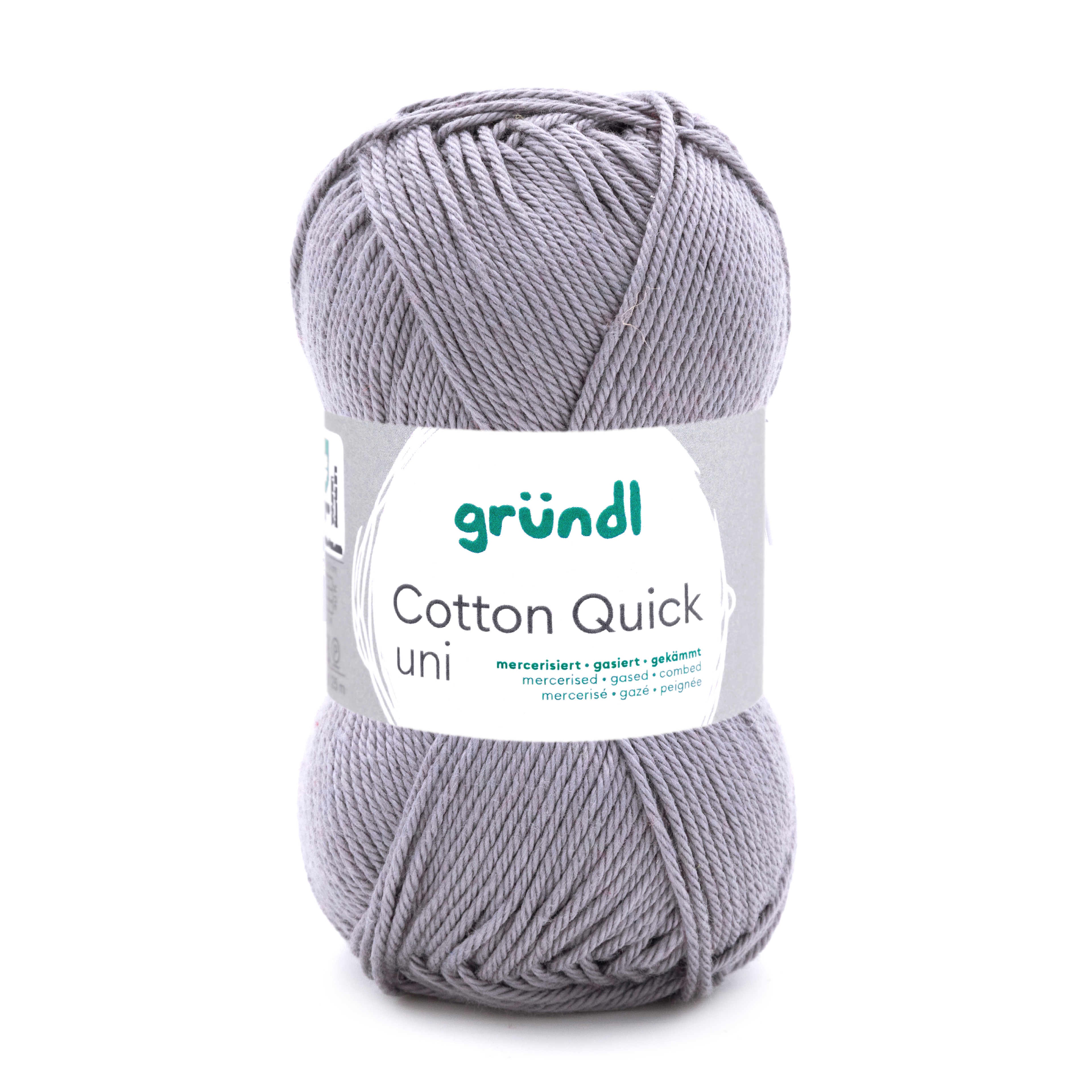 GRÜNDL Strickgarn Cotton Quick  50g silbergrau