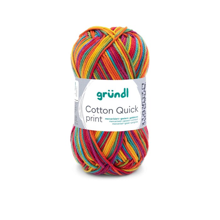 GRÜNDL Strickgarn Cotton Quick print carneval