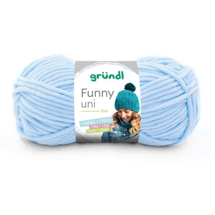 GRÜNDL Garn Funny Uni 100g pastellblau