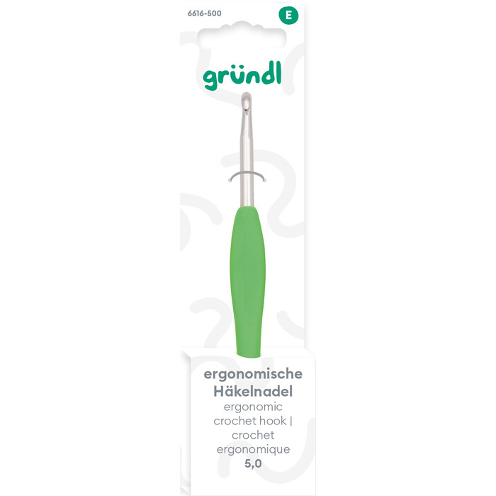 GRÜNDL Häkelnadel 5 mm ergnonomisch
