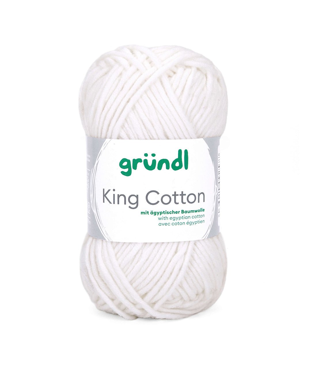 GRÜNDL Garn King Cotton 50g weiß