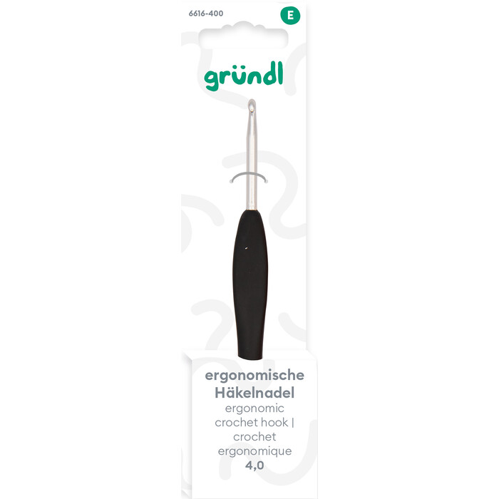 GRÜNDL Häkelnadel 4 mm ergnonomisch