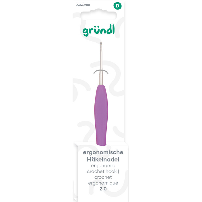 GRÜNDL Häkelnadel 2 mm ergonomisch