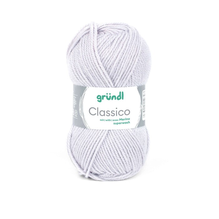 GRÜNDL Wolle Classico 50g hellgrau