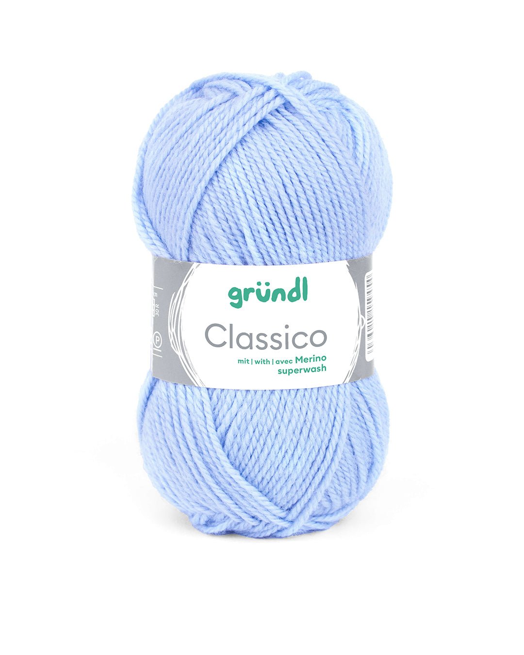 GRÜNDL Wolle Classico 50g hellblau