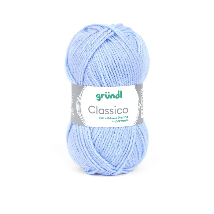 GRÜNDL Wolle Classico 50g hellblau