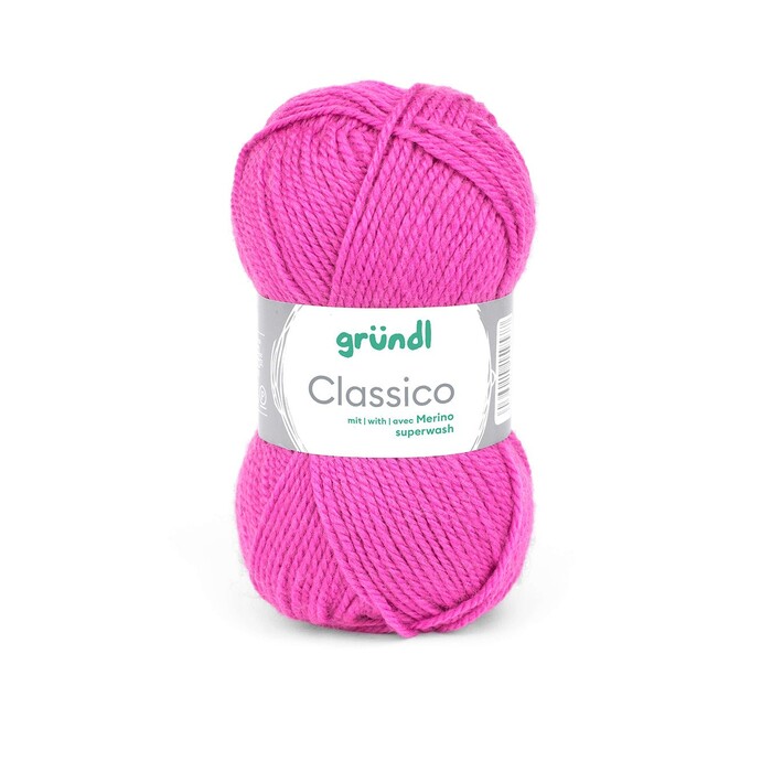 GRÜNDL Wolle Classico 50g fuchsia