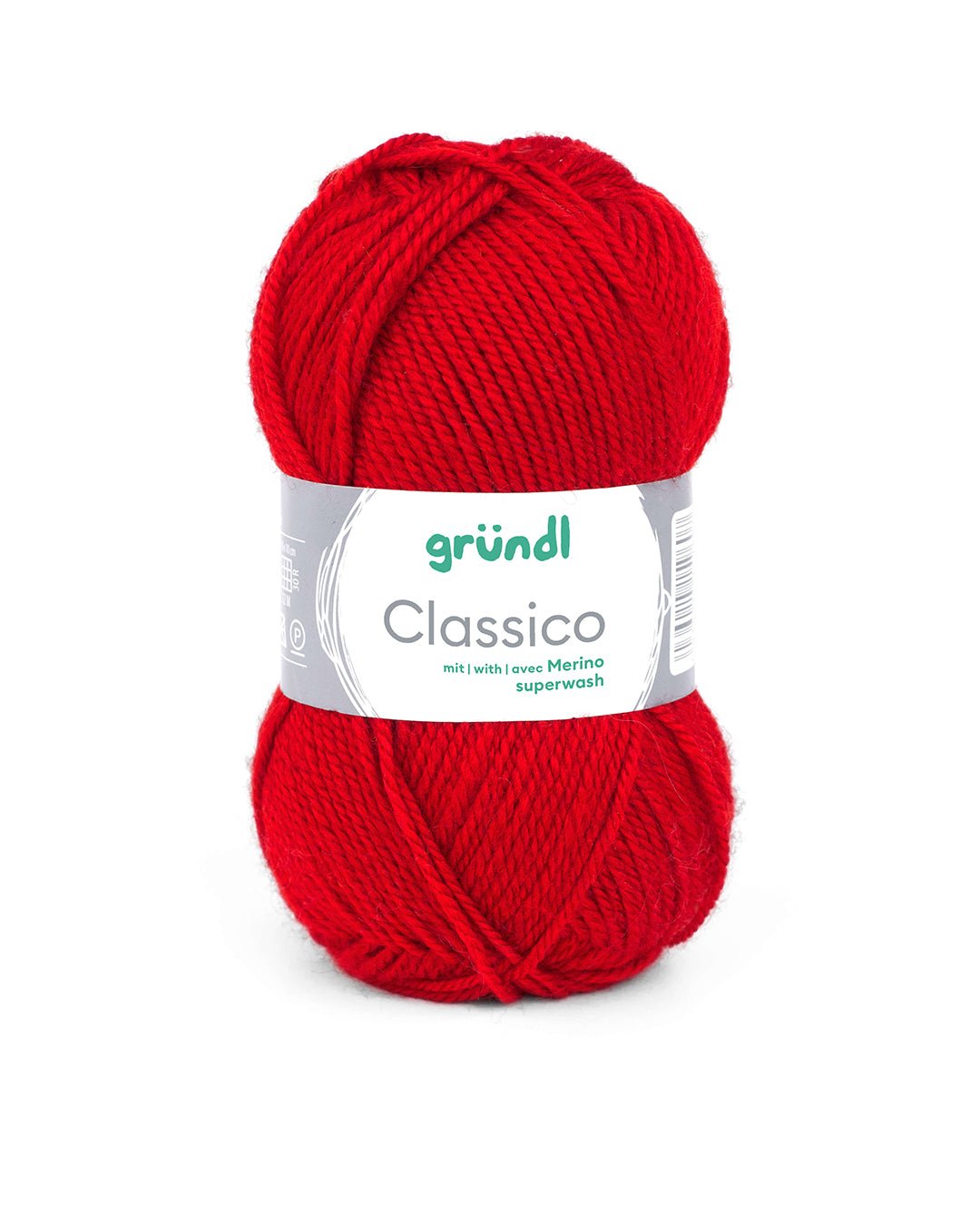 GRÜNDL Wolle Classico 50g rot
