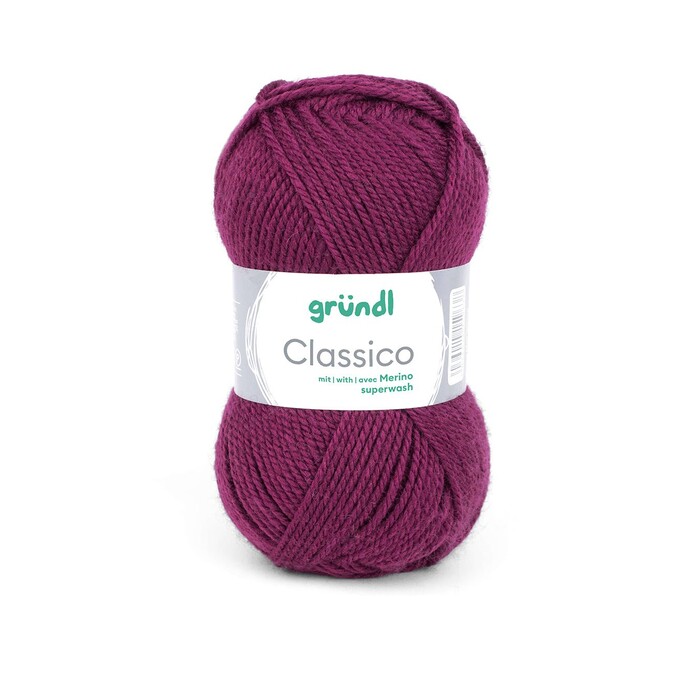 GRÜNDL Wolle Classico 50g bordeaux