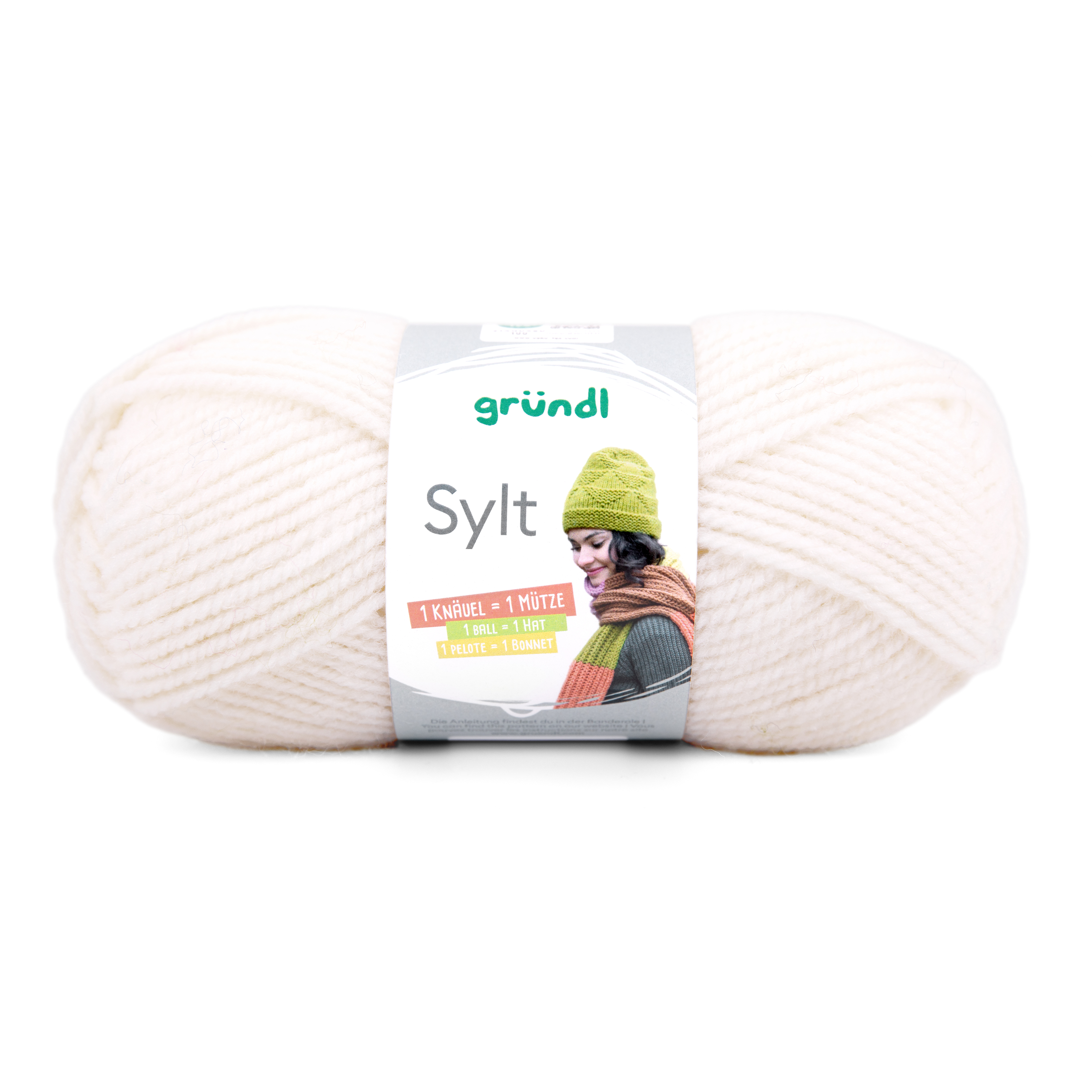 GRÜNDL Wolle Sylt 100g weiß