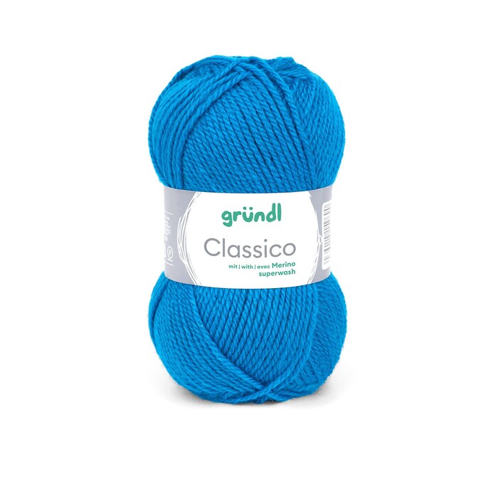 GRÜNDL Wolle Classico 50g enzianblau