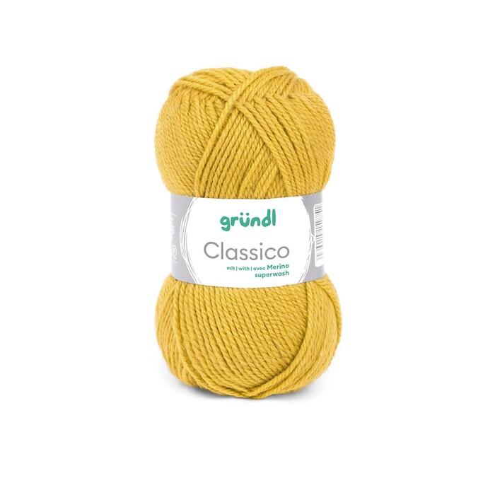GRÜNDL Wolle Classico 50g senf