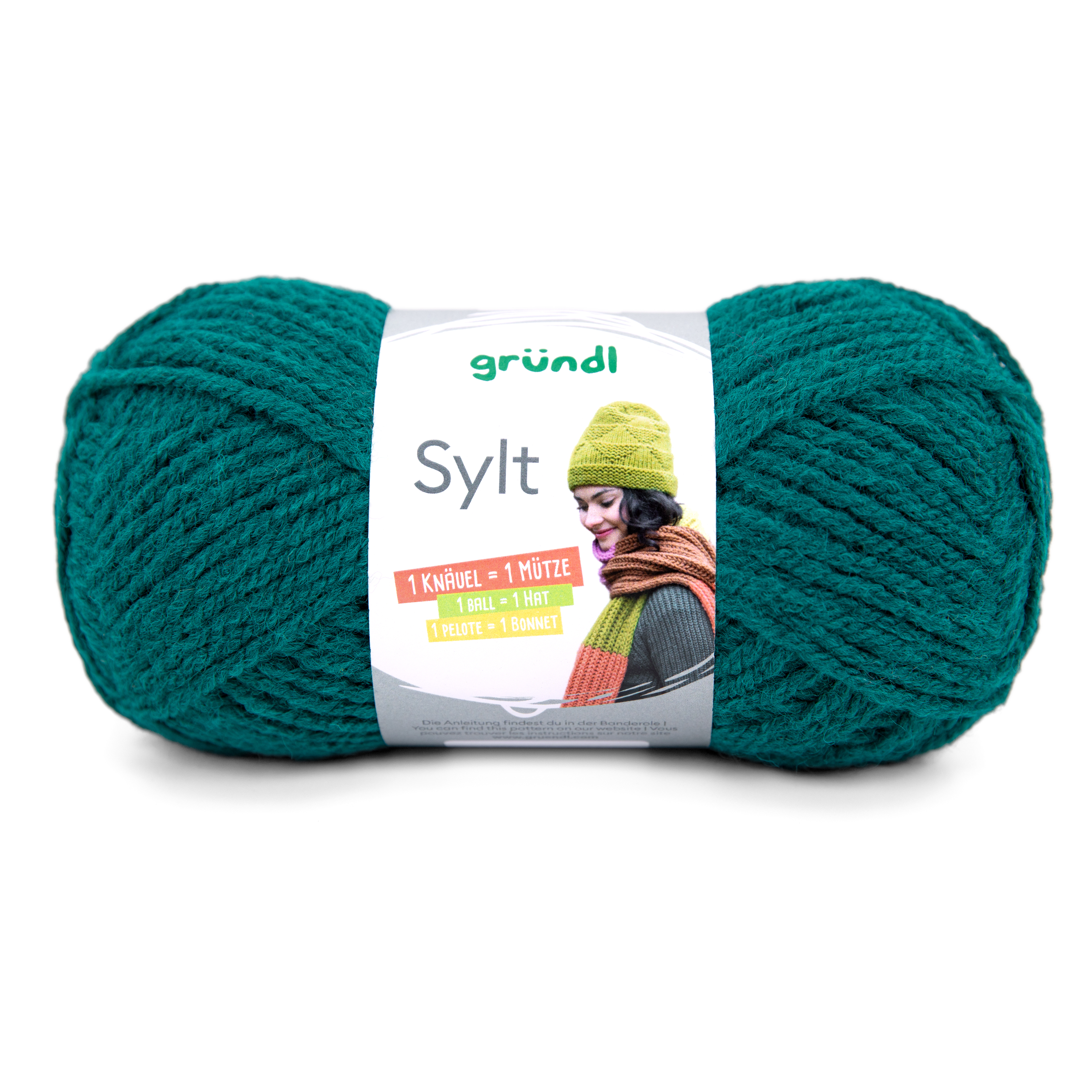 GRÜNDL Wolle Sylt 100g flaschengrün