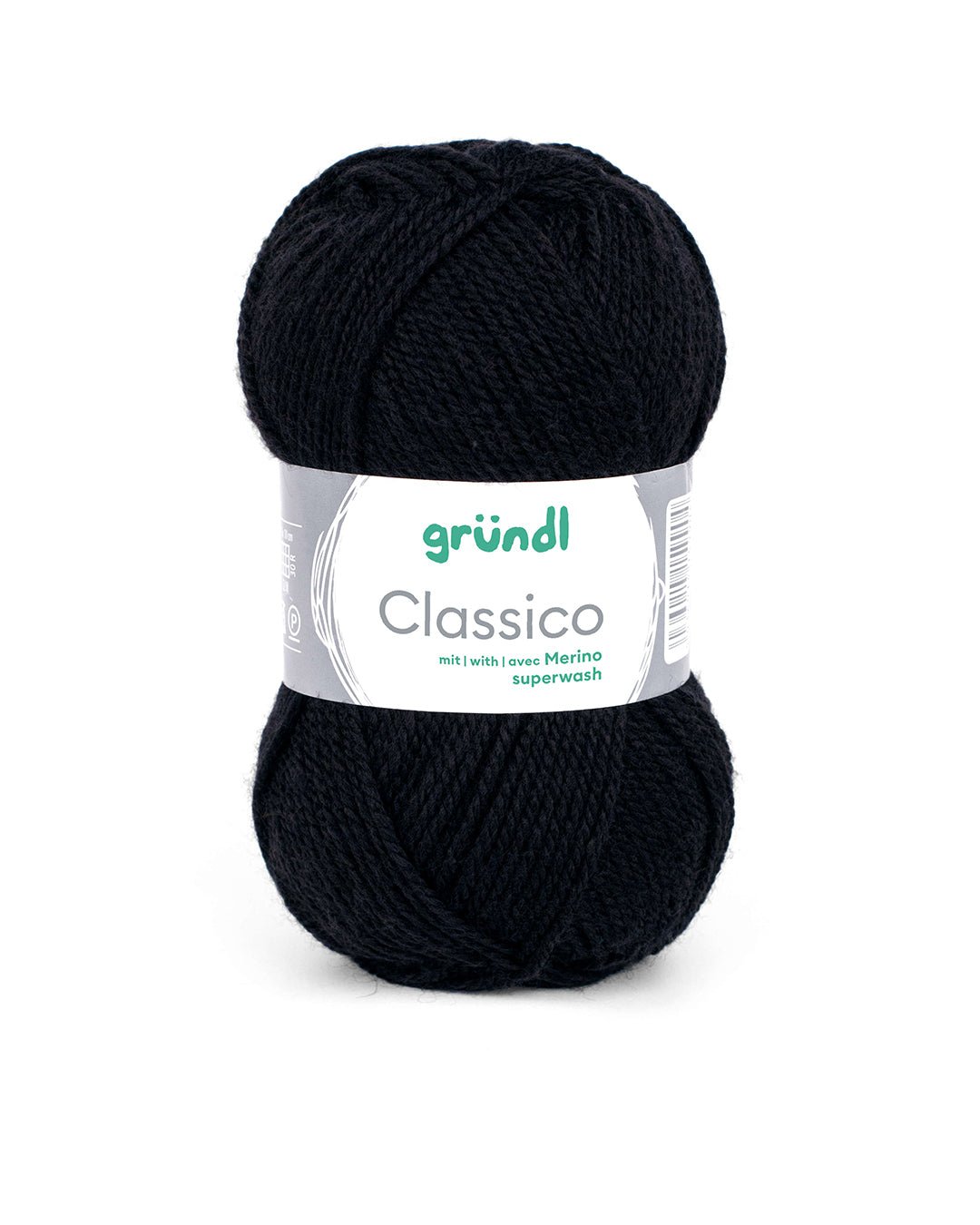 GRÜNDL Wolle Classico 50g schwarz
