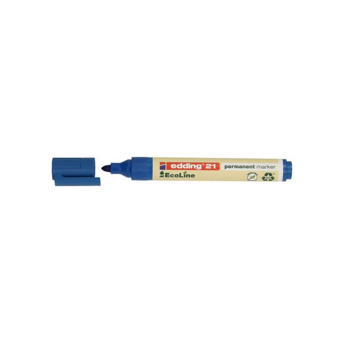 EDDING Permanentmarker 21 Ecoline Rundspitze 1,5-3 mm blau