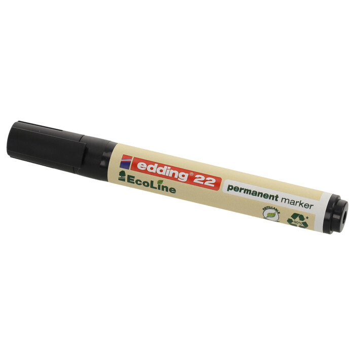 EDDING Permanentmarker 22 Ecoline Keilspitze 1-5 mm schwarz