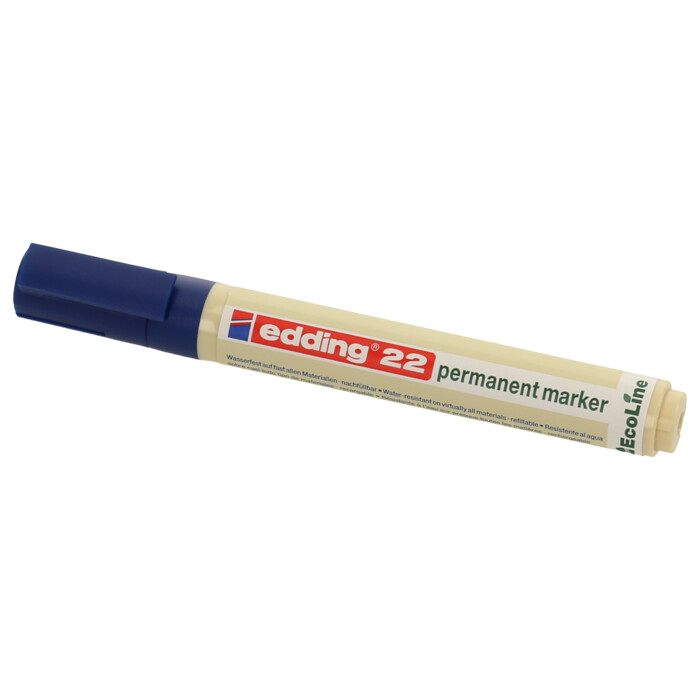 EDDING Permanentmarker 22 Ecoline Keilspitze 1-5 mm blau