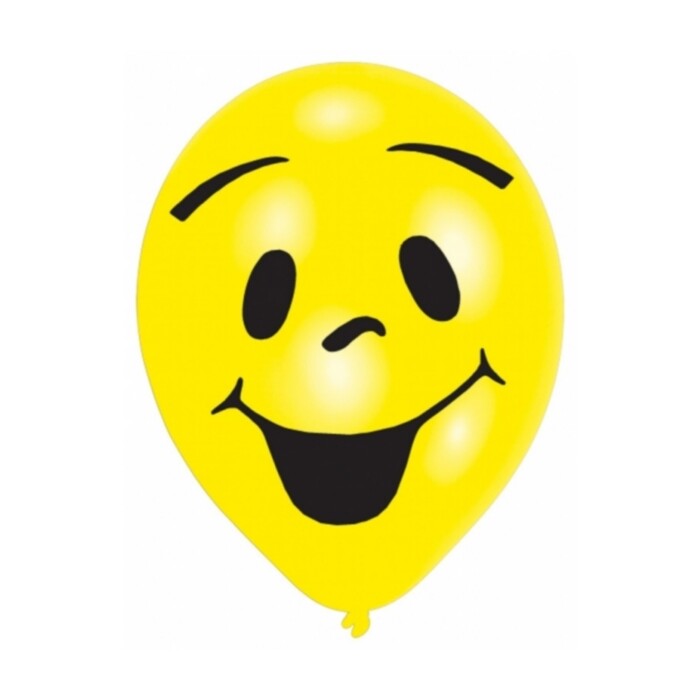 Ballon - Smiley, 8 Stück