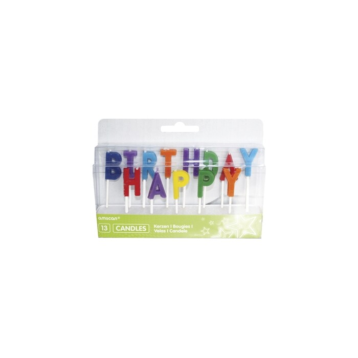 Kerzen-Set Happy Birthday