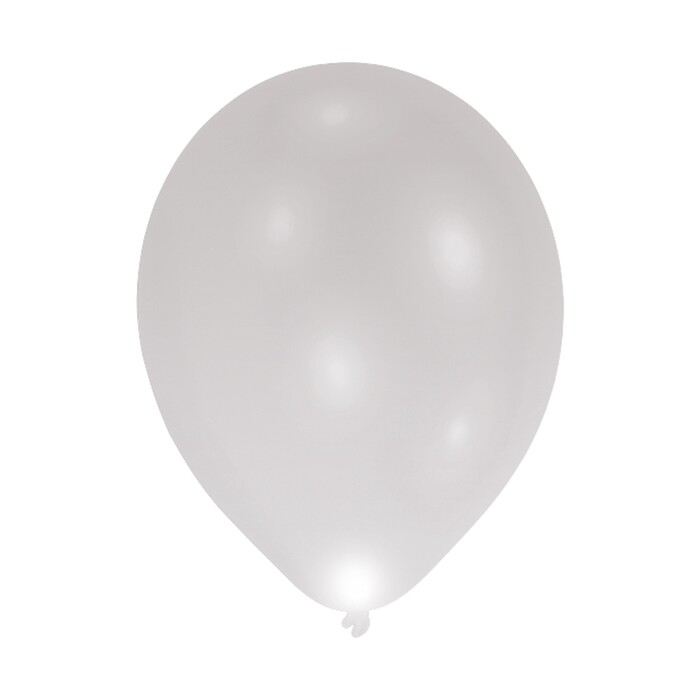 LED-Ballons - Balloominate B90, 5 Stück, silber