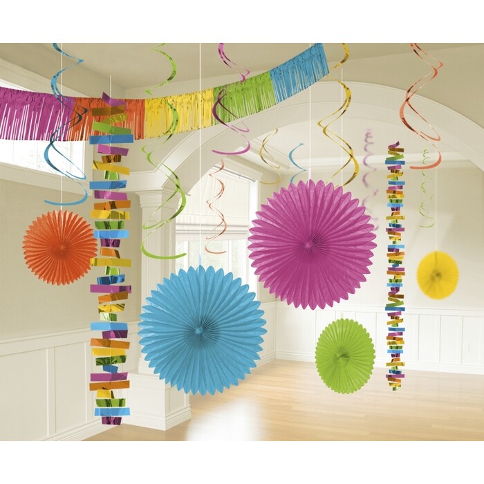Hängedeko-Set, 18-tlg. bunt