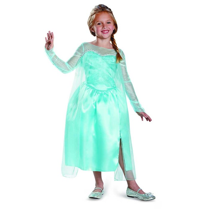 Kinderkostüm Elsa Classic M 7-8 Jahre blau