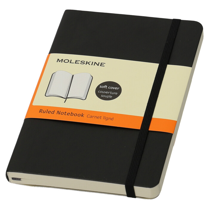 Moleskine soft, Pocket Size, Ruled Notebook - gebunden