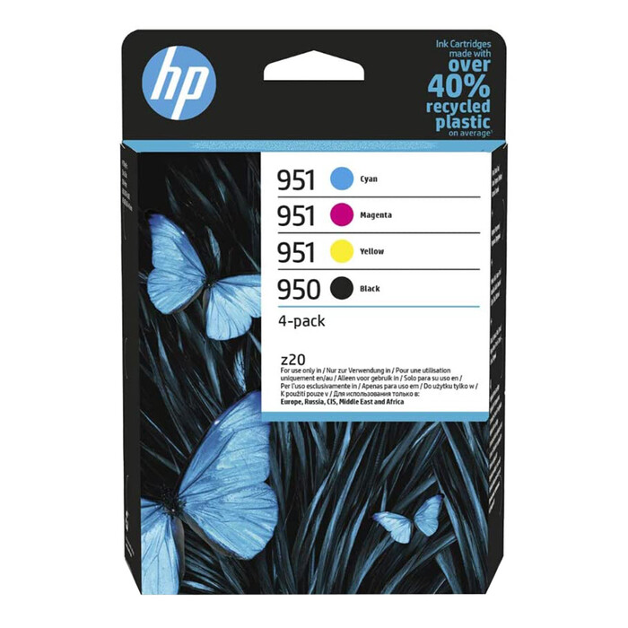 HP Druckerpatrone Multipack 950 + 951 schwarz, cyan, magenta, gelb