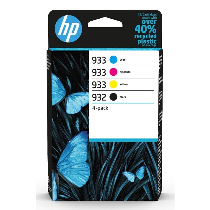 HP Druckerpatrone Multipack 932 + 933 schwarz, cyan, magenta, gelb