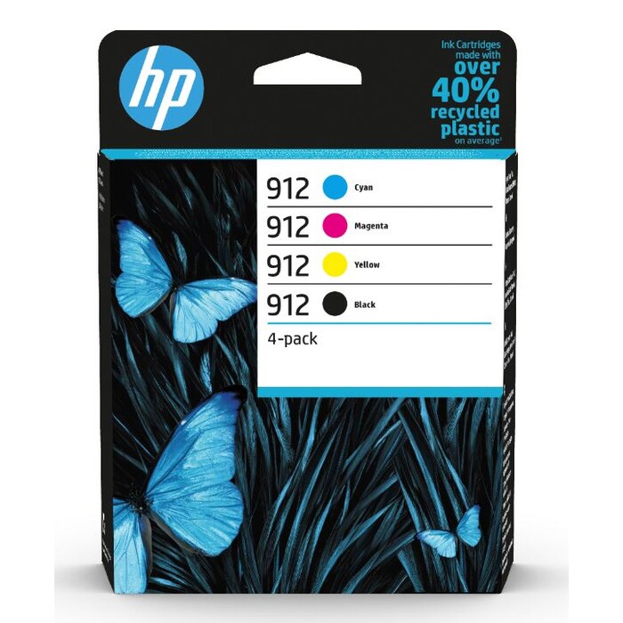 HP Druckerpatrone Multipack 912 schwarz, cyan, magenta, gelb