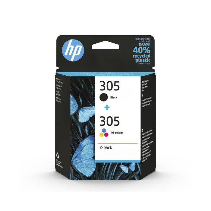 HP Druckerpatrone Multipack 305 schwarz, farbig
