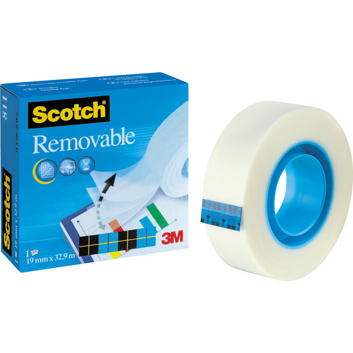 SCOTCH Klebeband 19 mm x 33 m ablösbar