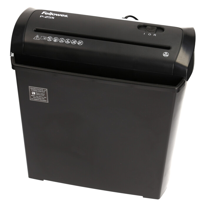 FELLOWES Aktenvernichter Powershred P-25S Streifenschnitt schwarz