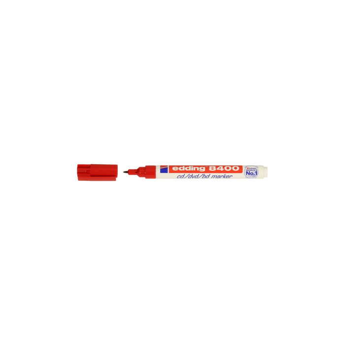 EDDING CD-Marker 8400 Rundspitze 0,5-1 mm rot