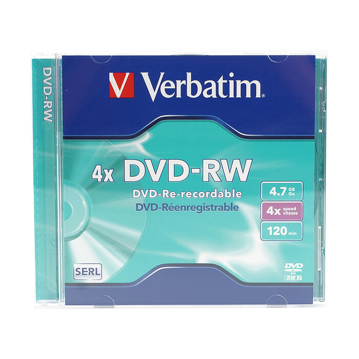 VERBATIM DVD-RW SERL 4.7 GB 1er JewelCase