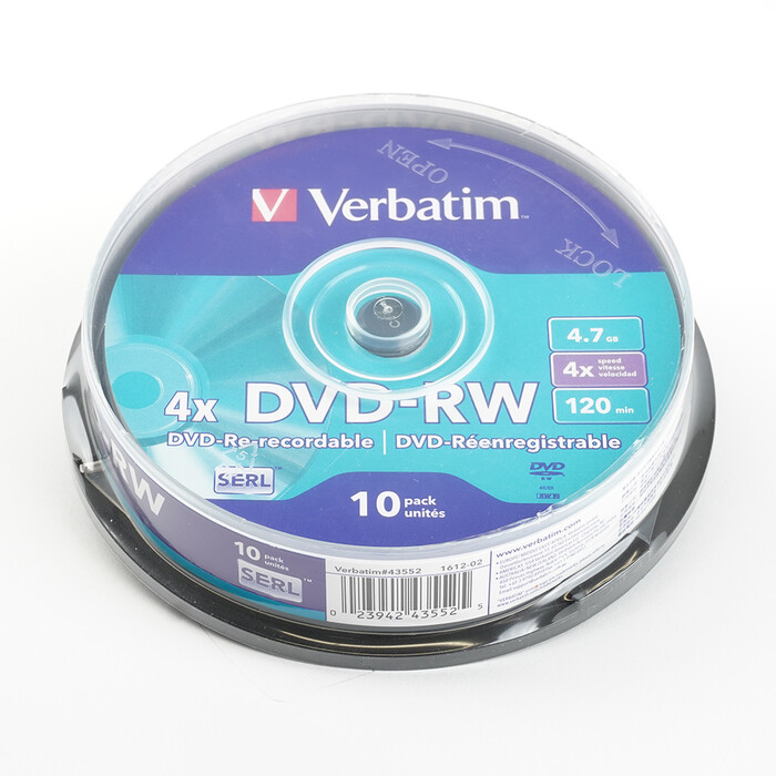 VERBATIM DVD-RW SERL 4.7GB 4x 10er Spindel