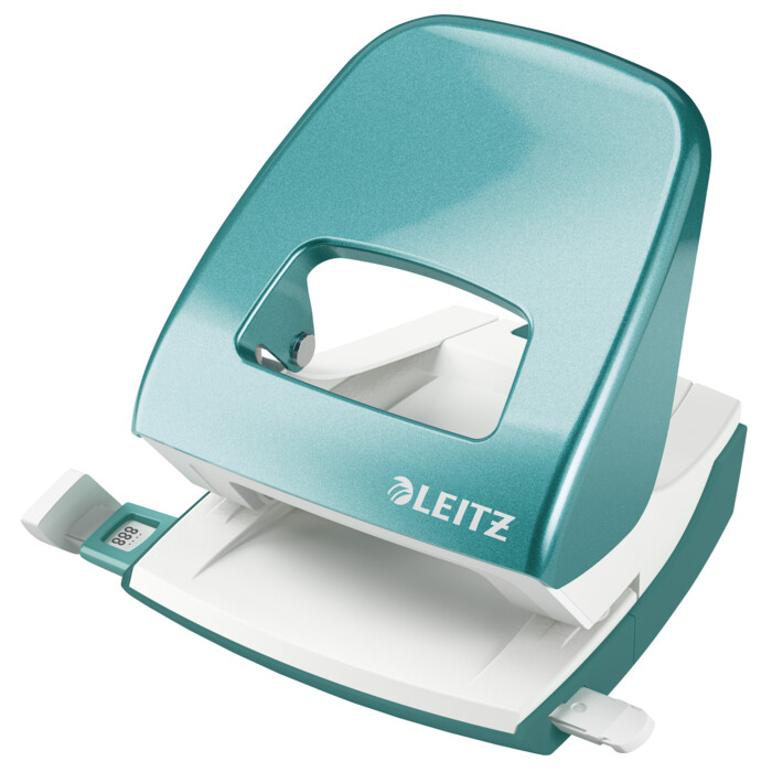 LEITZ Locher WOW metallic eisblau