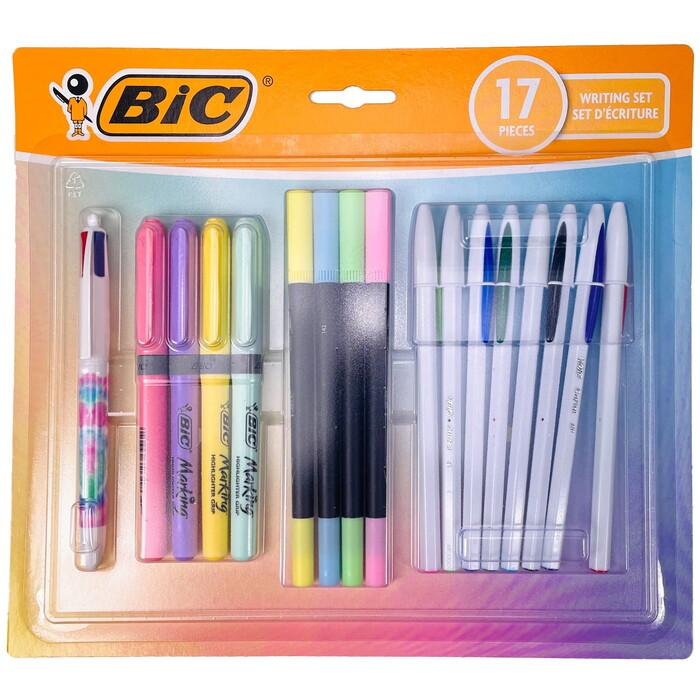 BIC Stifte-Set Mixed Pack Pastell 17 Teile