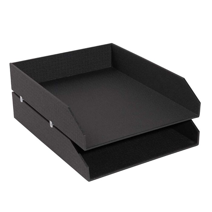 EXACOMPTA Briefkorb 2er-Set A4+ schwarz