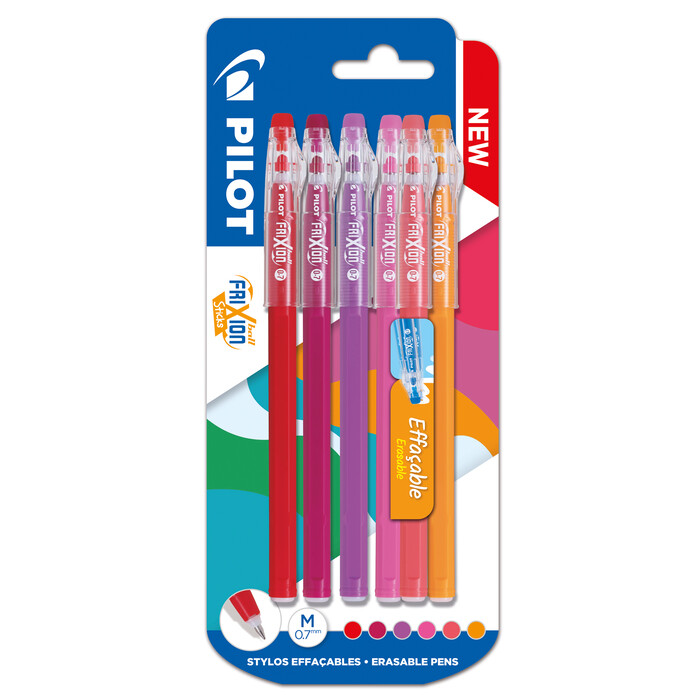 PILOT Tintenroller FriXion Stick 07 warme Farben 6er Etui