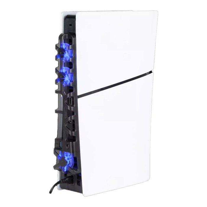 KONIX Kühlventilator für PlayStation 5 Slim 3 Geschwindigkeiten USB 3.0 schwarz