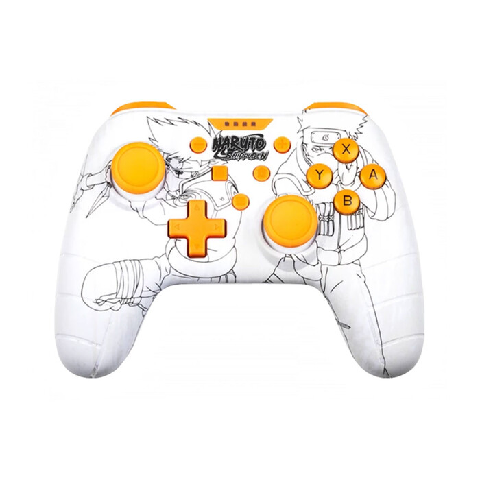 KONIX Kabelgebundener Controller Naruto Shippuden Kakashi für Nintendo Switch weiß/orange