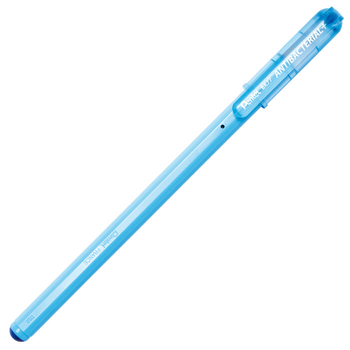 Pentel Kugelschreiber Superb BK77AB, antibakteriell, blau, 0,3 mm