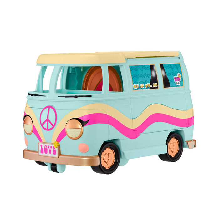 LOL Surprise 5-in-1 Grill & Groove Camper komplett eingerichtetes Spielset mit mehreren Überraschungen mehrfarbig