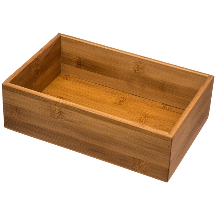 Schubladenorganizer aus Bambus 23 x 15 x 7 cm braun