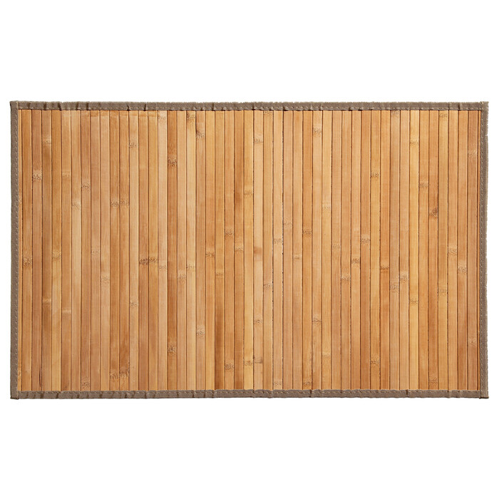Badematte aus Bambus 50 x 80 cm braun