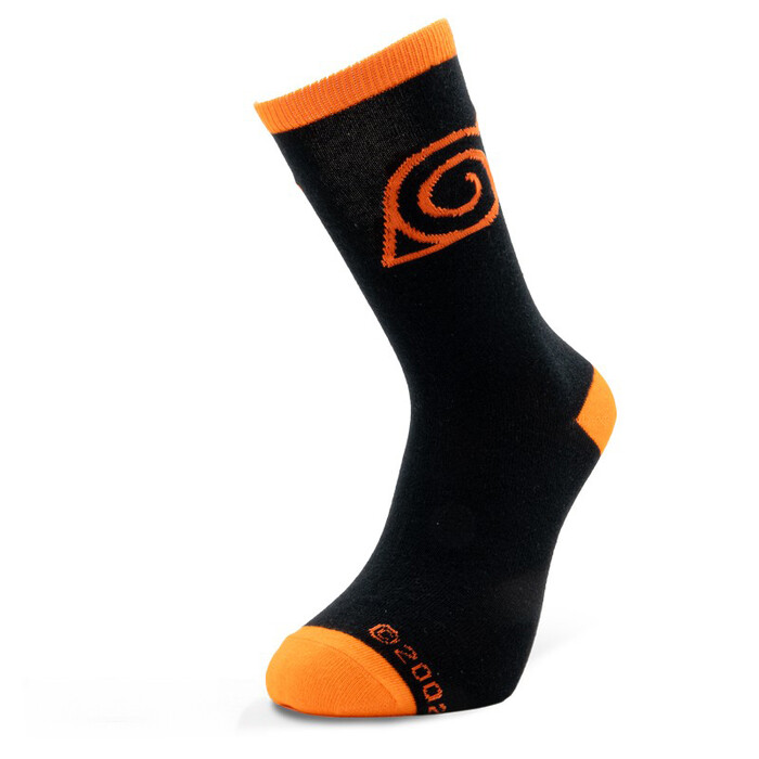 ABYSTYLE Socken Naruto Shippuden Konoha schwarz/orange